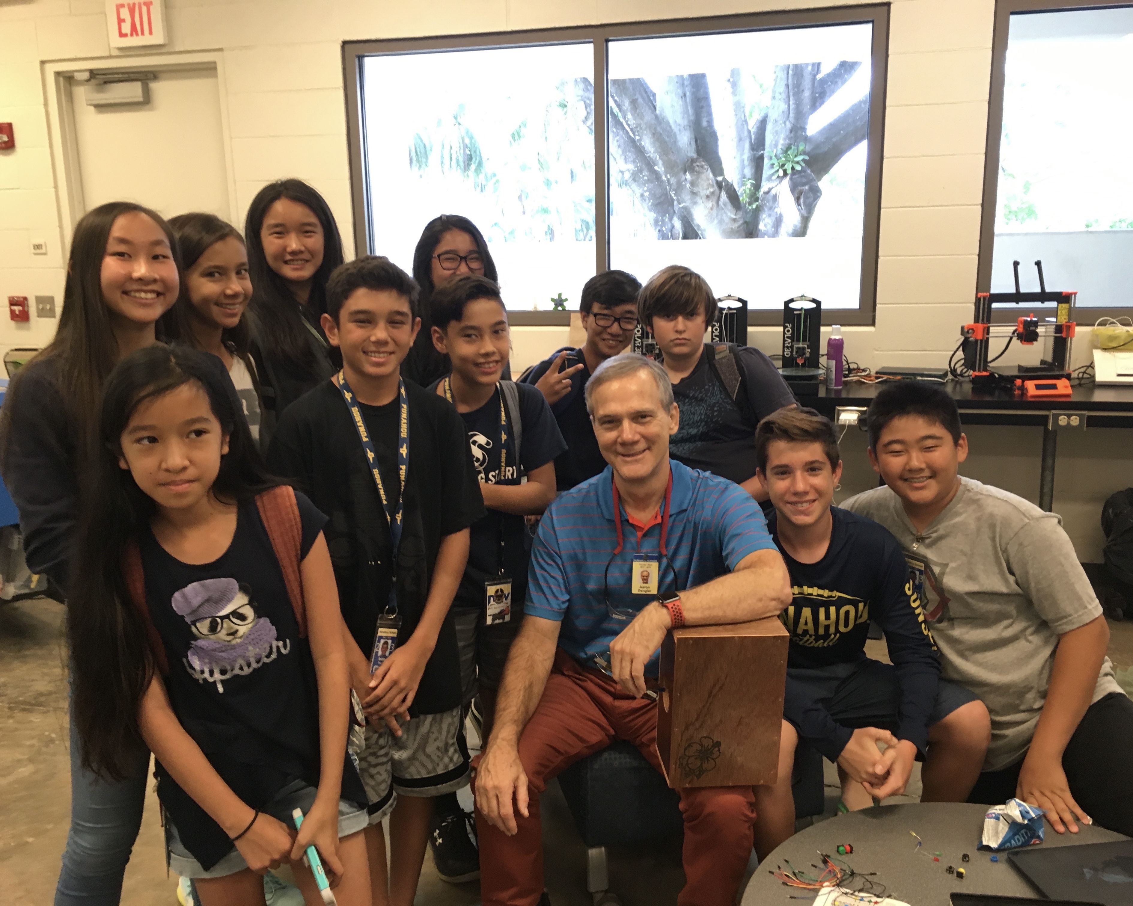 techspertise class at punahou school (middle school - 2016)